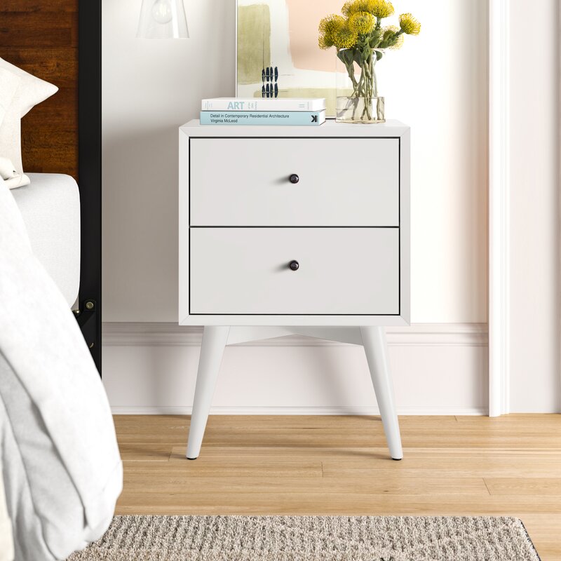 AllModern Williams 2 Drawer Nightstand & Reviews Wayfair.ca